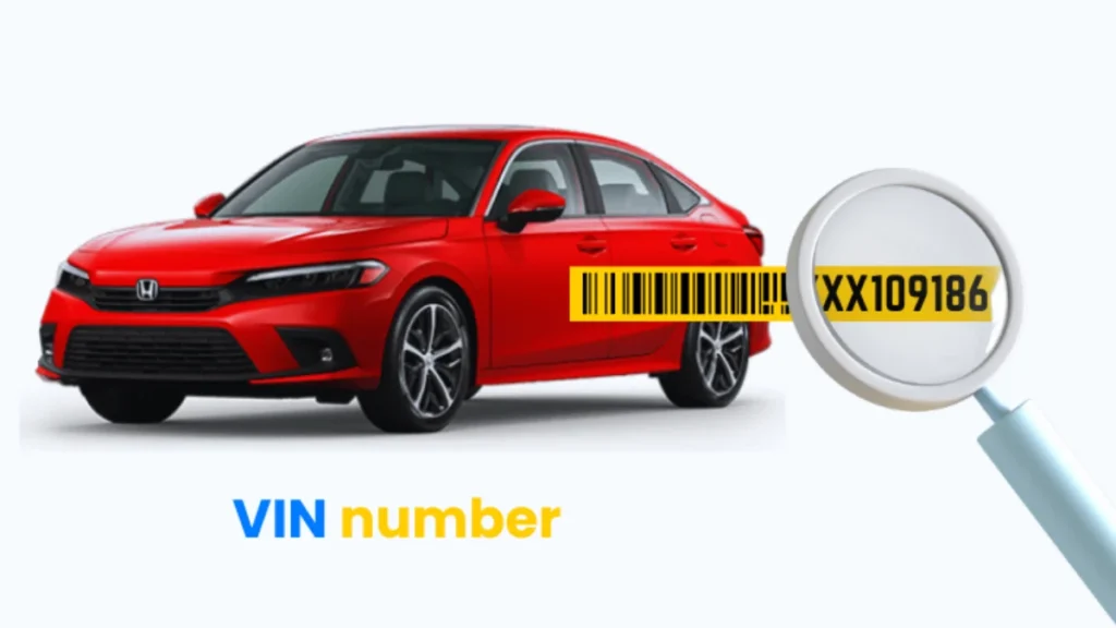 Honda Civic car and VIN number graphic - My car history